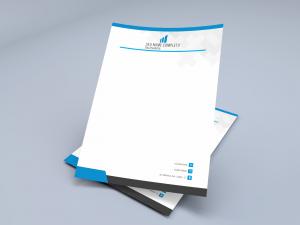 Papel Timbrado Corporativo A4 Sulfite 90g 21x29,7cm 4x0  Corte Reto 